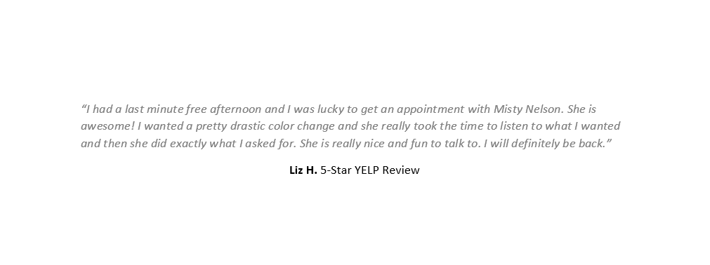 Yelp review 5-star by Liz H