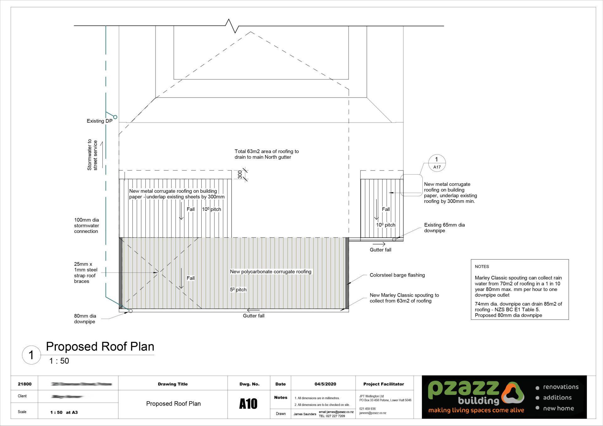 A black and white drawing of a house with a deck.