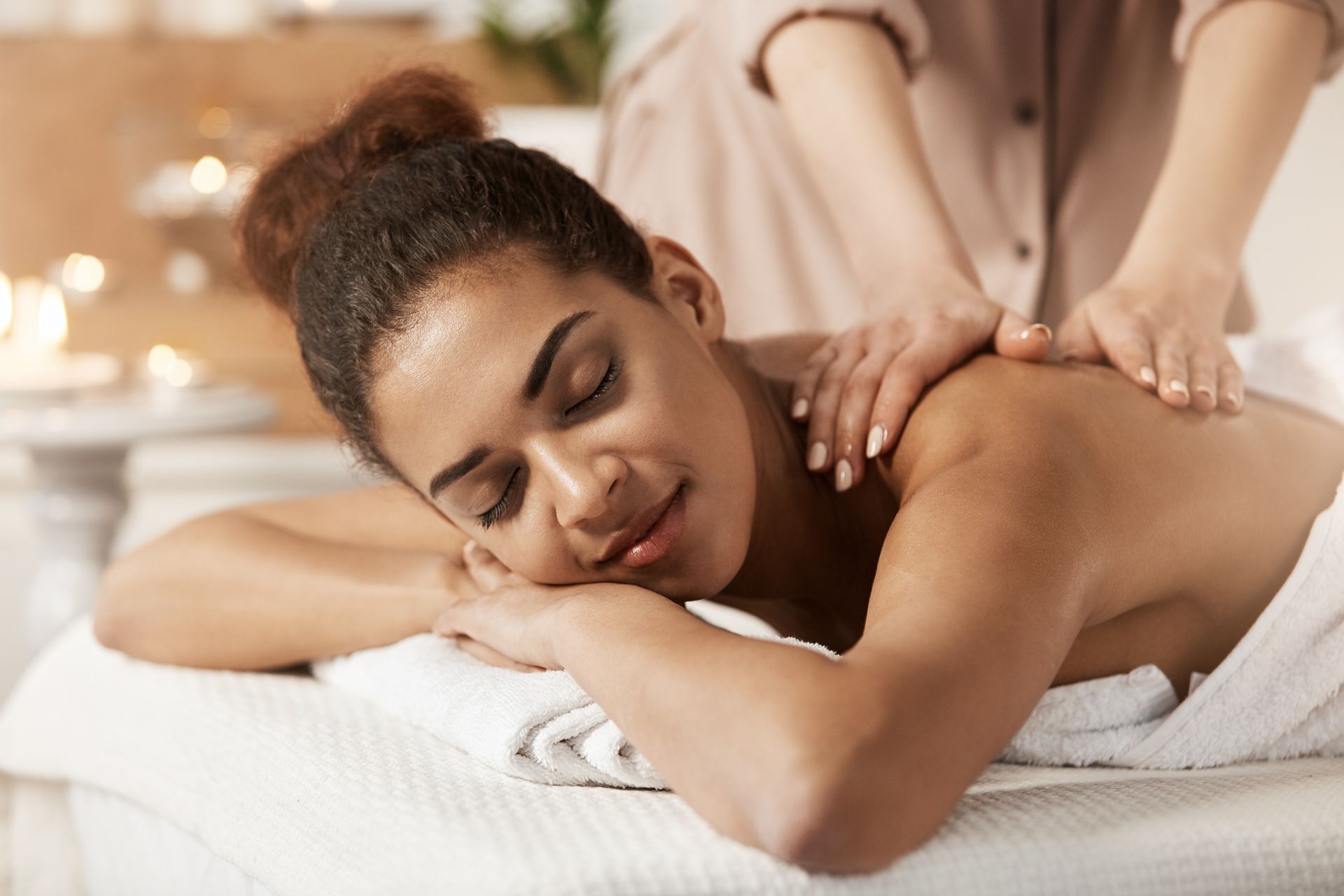 woman having massage