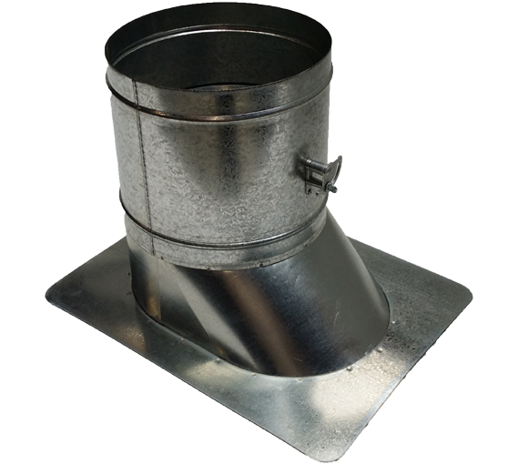 Flat Take Off Shoe 90° with Balancing Damper