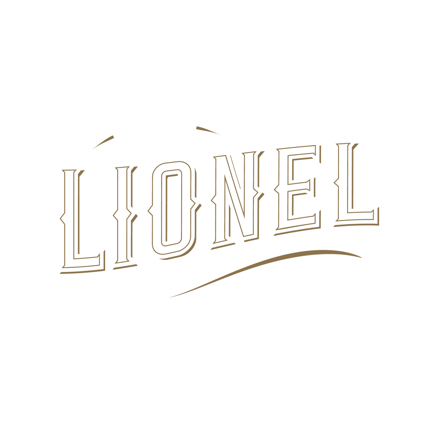 Un logo pour Lionel est affiché sur un fond blanc.