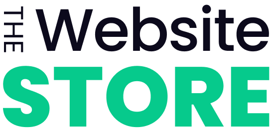 Le logo de la boutique du site Web est vert et noir sur fond blanc.