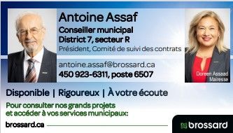 Un homme et une femme sont sur une carte de visite pour Antoine Assafi