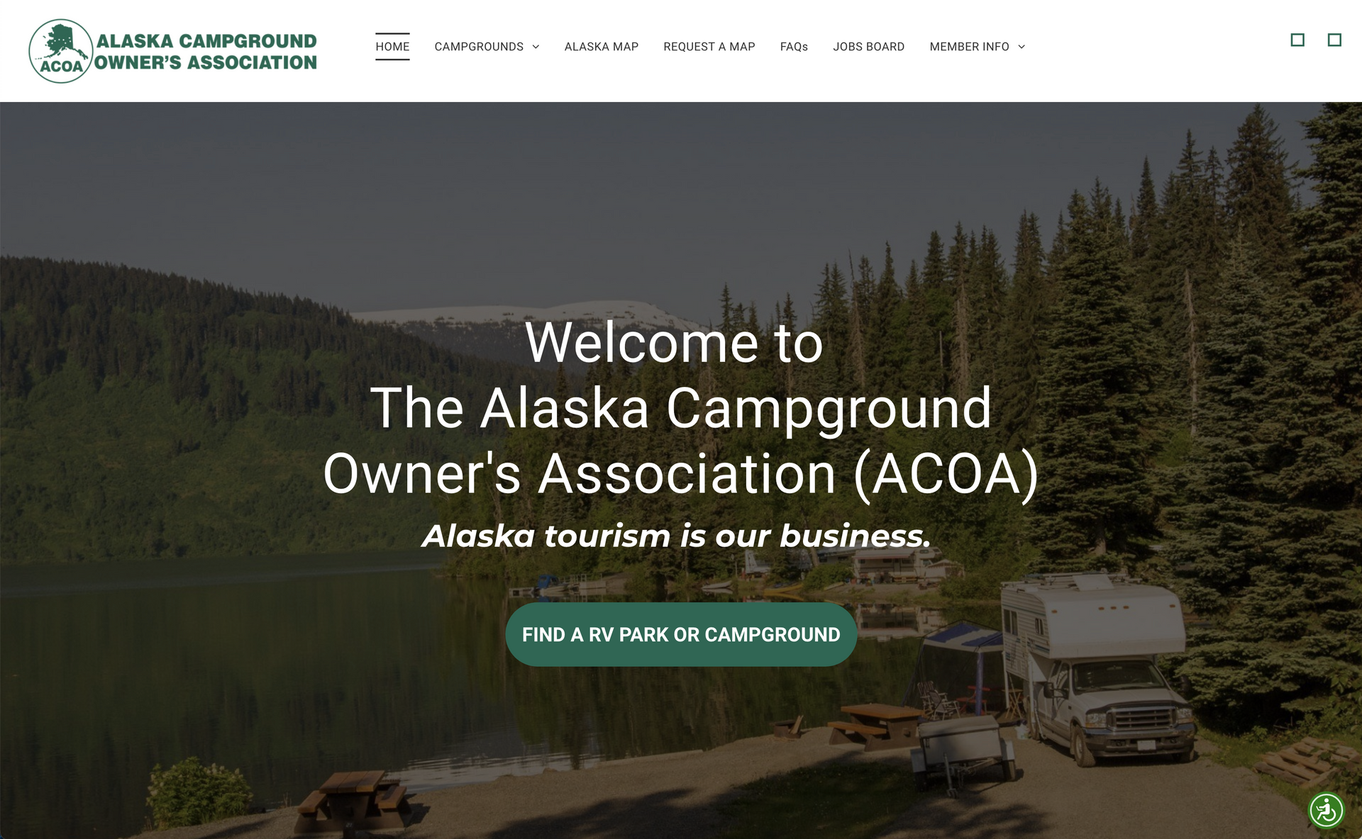 Old Alaska Campgrounds Website