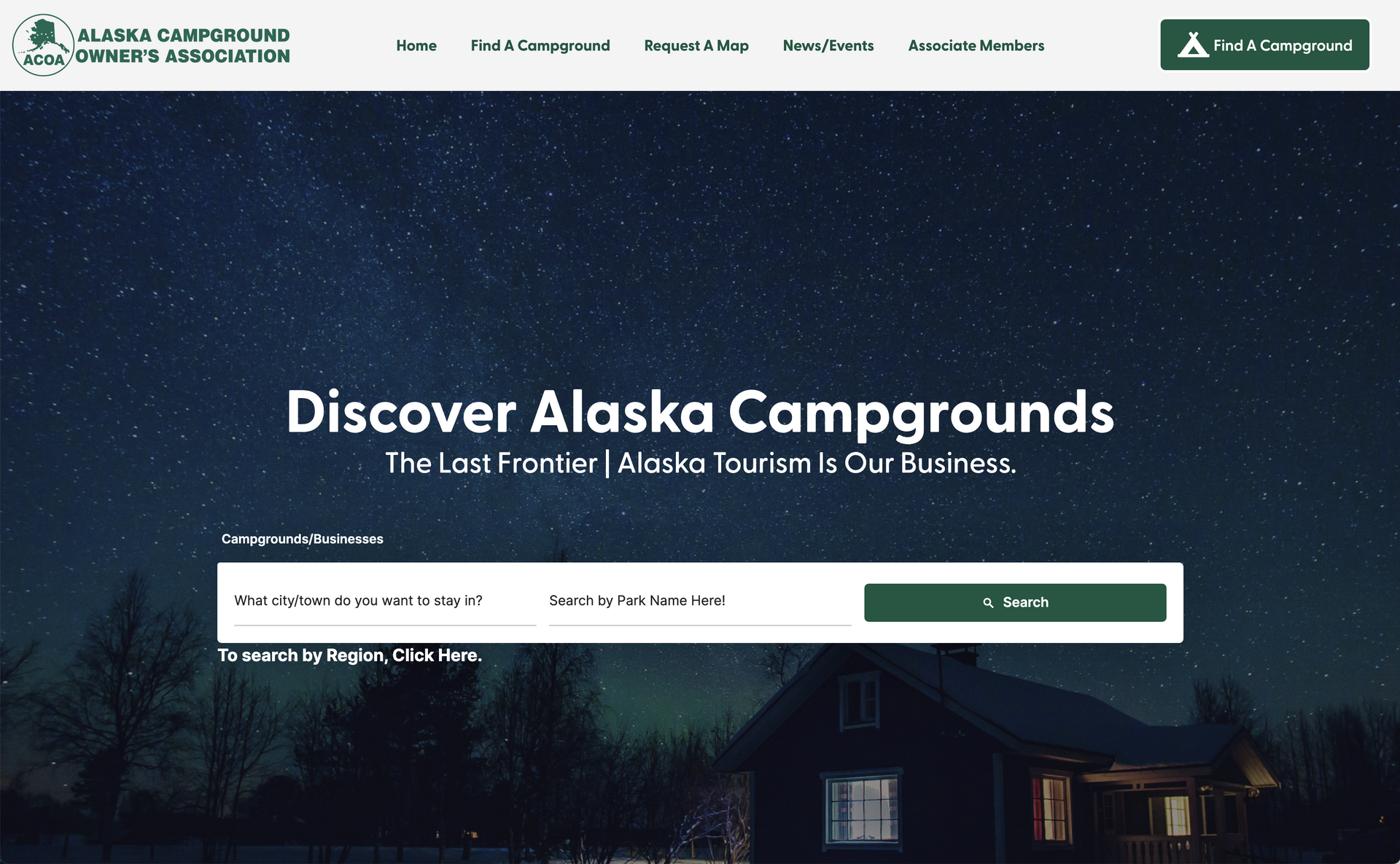 New Alaska Campgrounds Website