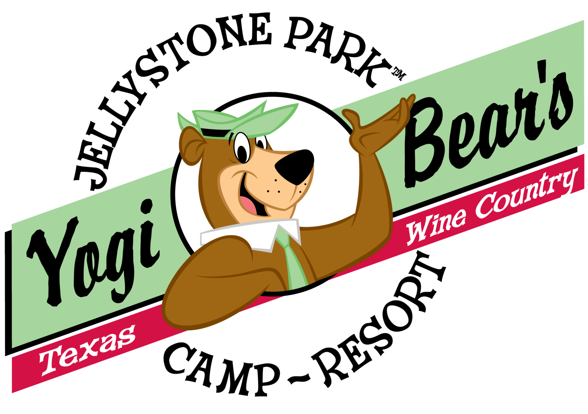 A logo for yogi bear 's texas camp resort