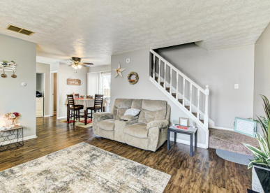 the crossings living room