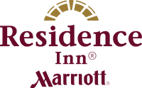 Residence Inn by Marriott logo in maroon and gold.
