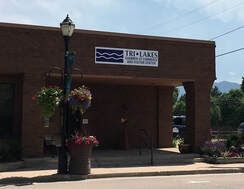 Brick building with