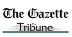 The Gazette Tribune newspaper logo with stylized text, and a green line at the bottom.