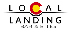 Logo for Local Landing Bar & Bites featuring Colorado state flag design.