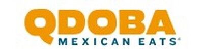 Qdoba Mexican Eats logo with orange text on a white background.
