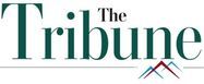 The Tribune logo, dark teal text and mountain graphic below.