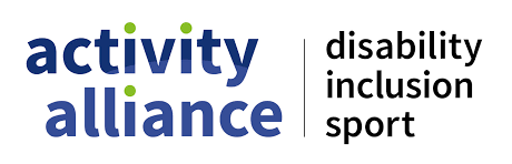 Activity Alliance logo: blue text 