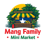 Mang Family Mini Market logo: A storefront with a star, surrounded by plants and a yellow sun.