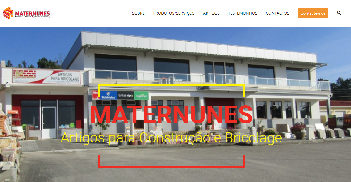 Homepage website MaterNunes