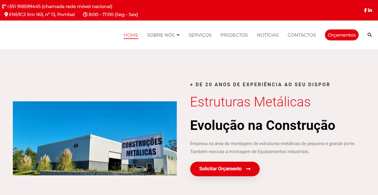 Homepage website Measteel