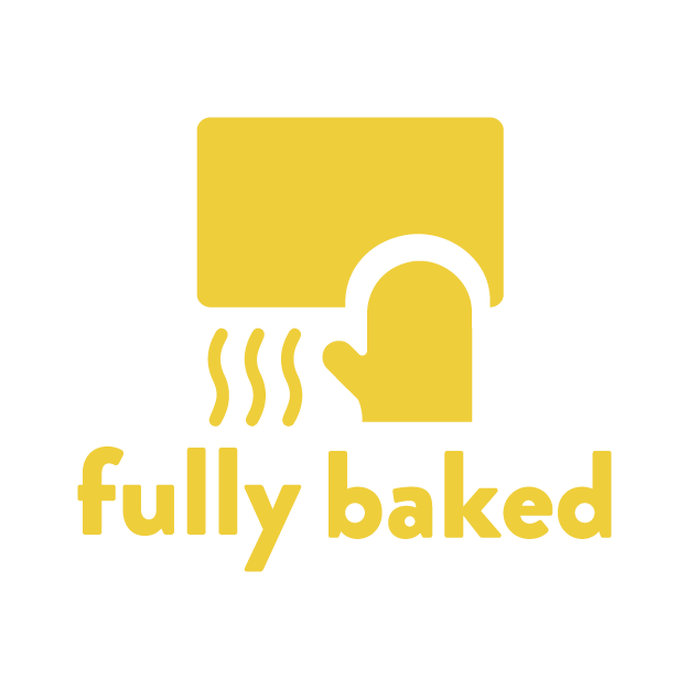 A logo for a company called fully baked