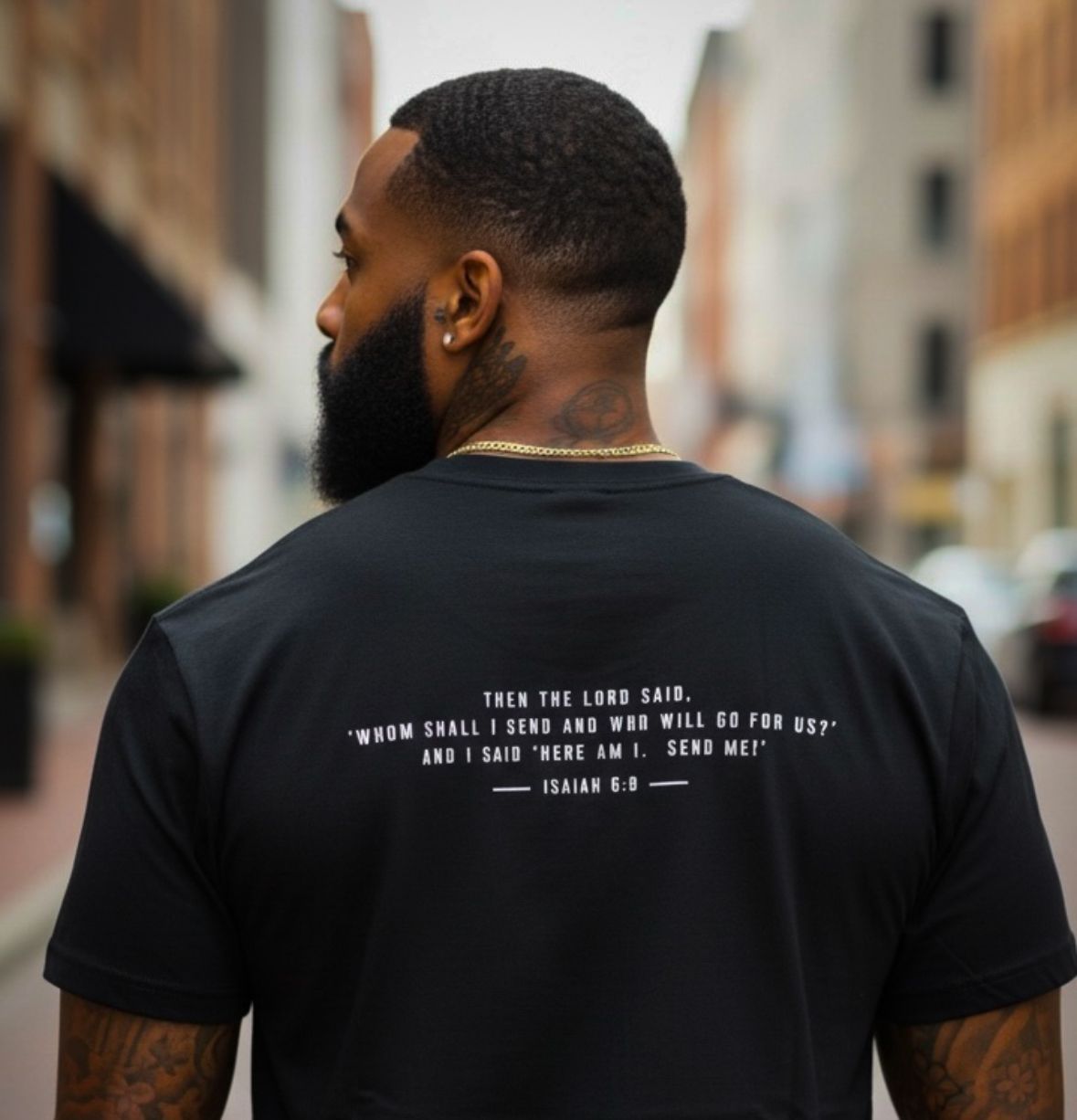 WARRIOR'S BIBLE TEE (ISAIAH 6:8)