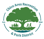 Oak Valley Recreation & Park District logo with a green tree and text.