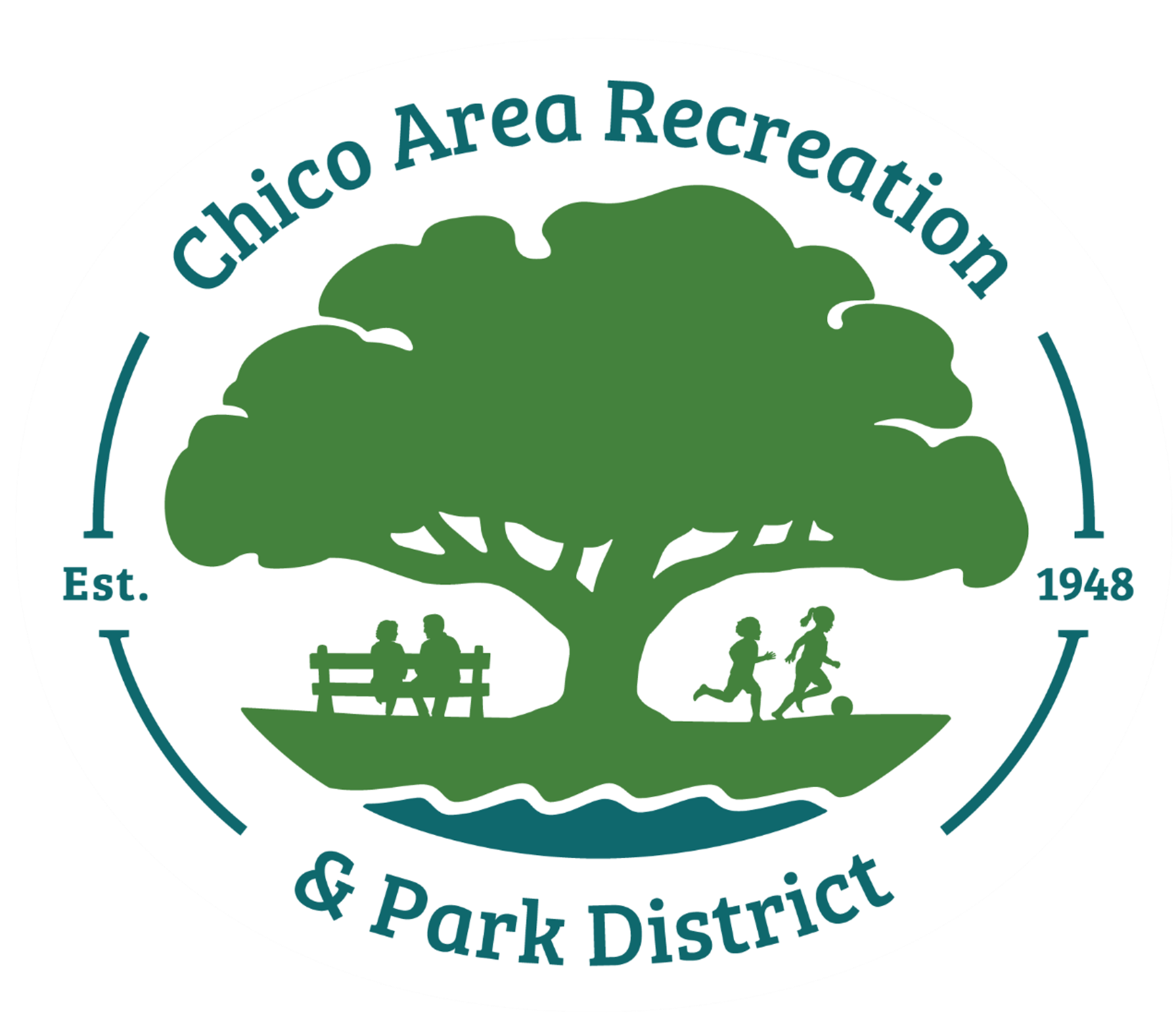 Oak Valley Recreation & Park District logo with a green tree and text.