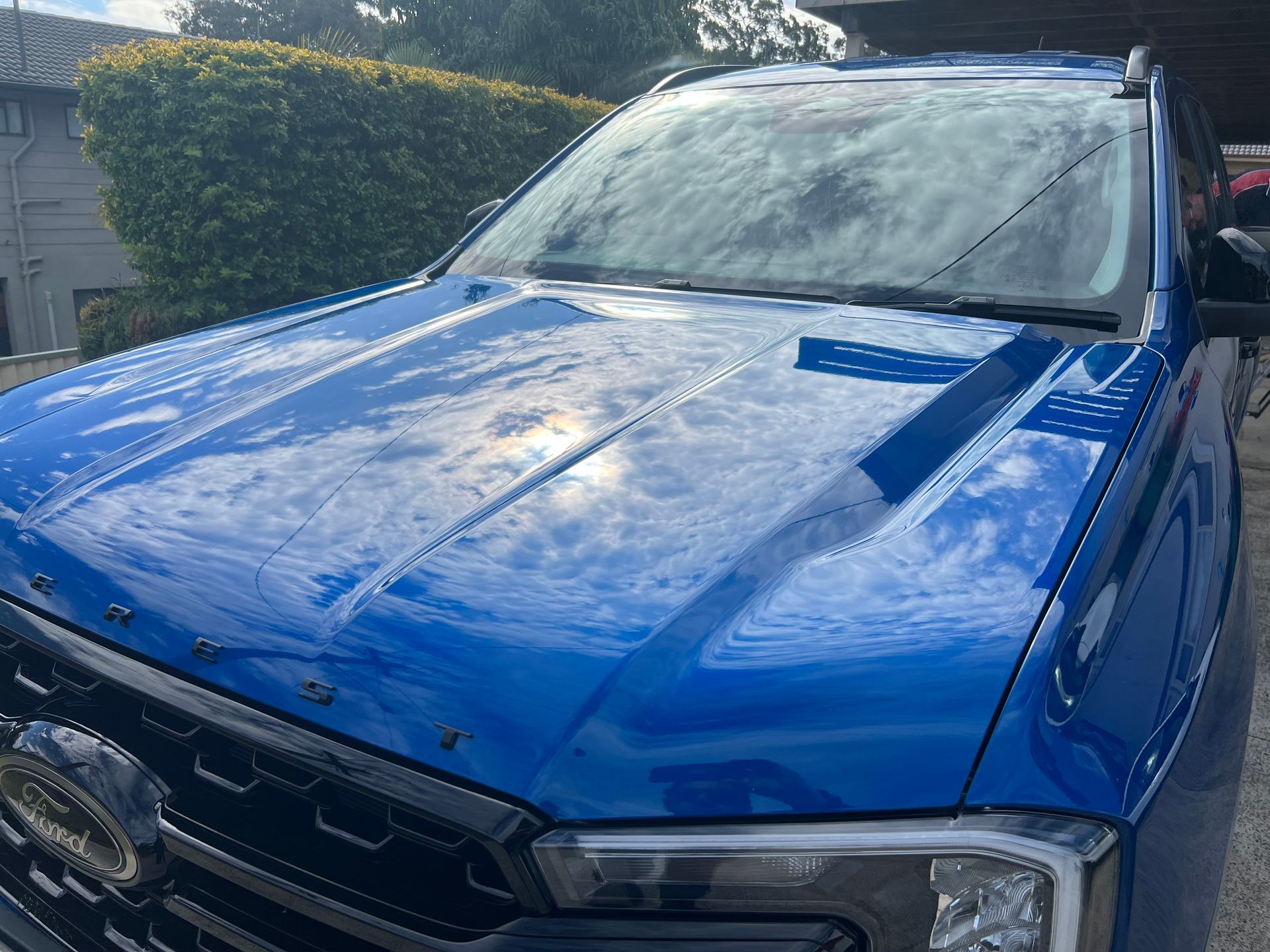 Blue SUV Parked in a Driveway — Car Detailing Mobile Cleaning Co In Port Macquarie, NSW