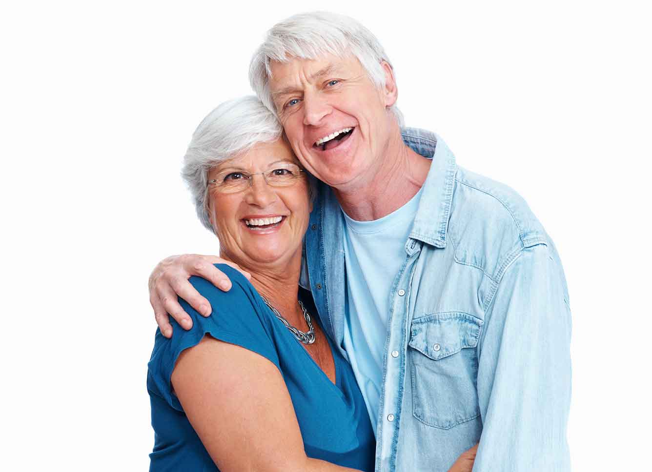 Happy Senior Couple — Orange, CT — New England Dental Health Services PC