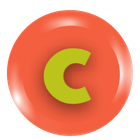 A red circle with a green letter c inside of it