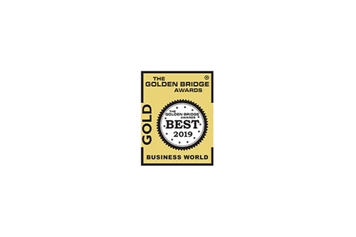 A gold award for the best business world in 2019.