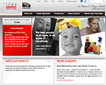 Iowa Medicaid website homepage with diverse images and information sections.