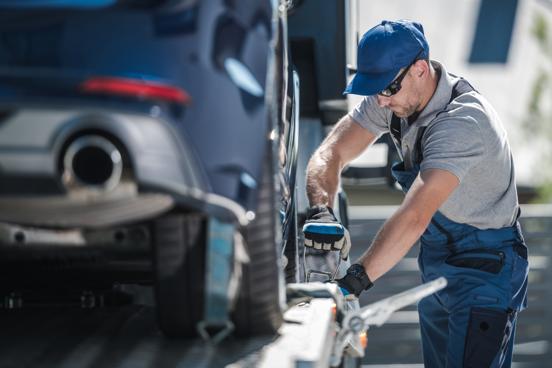 Securing a Vehicle During a Tow