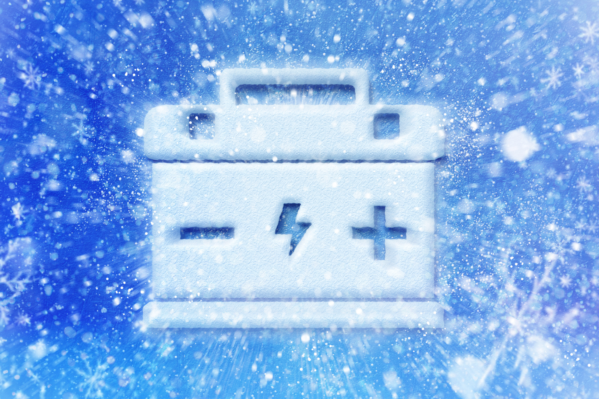 Discharged battery during winter freezing