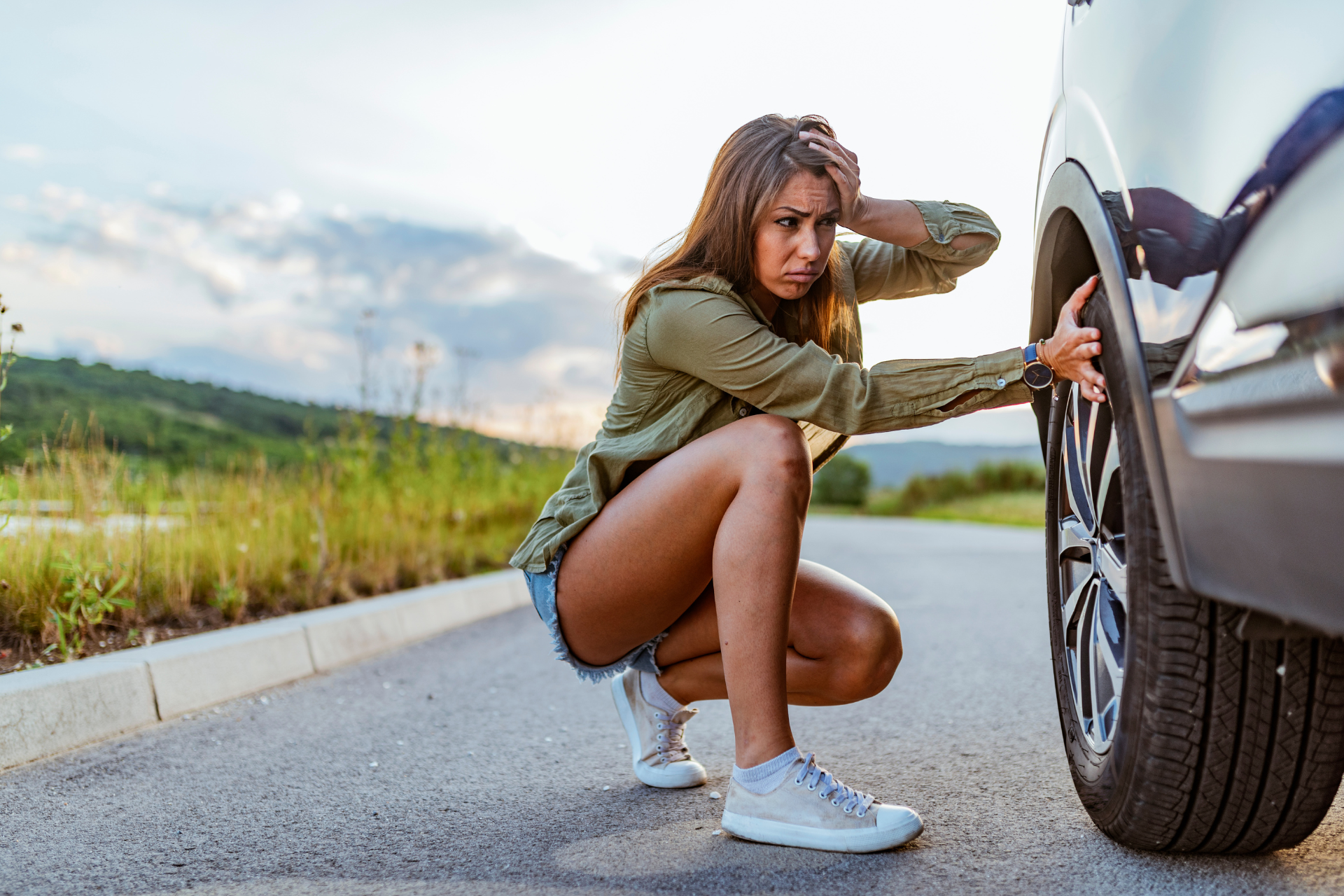 Spotting a Flat Tire