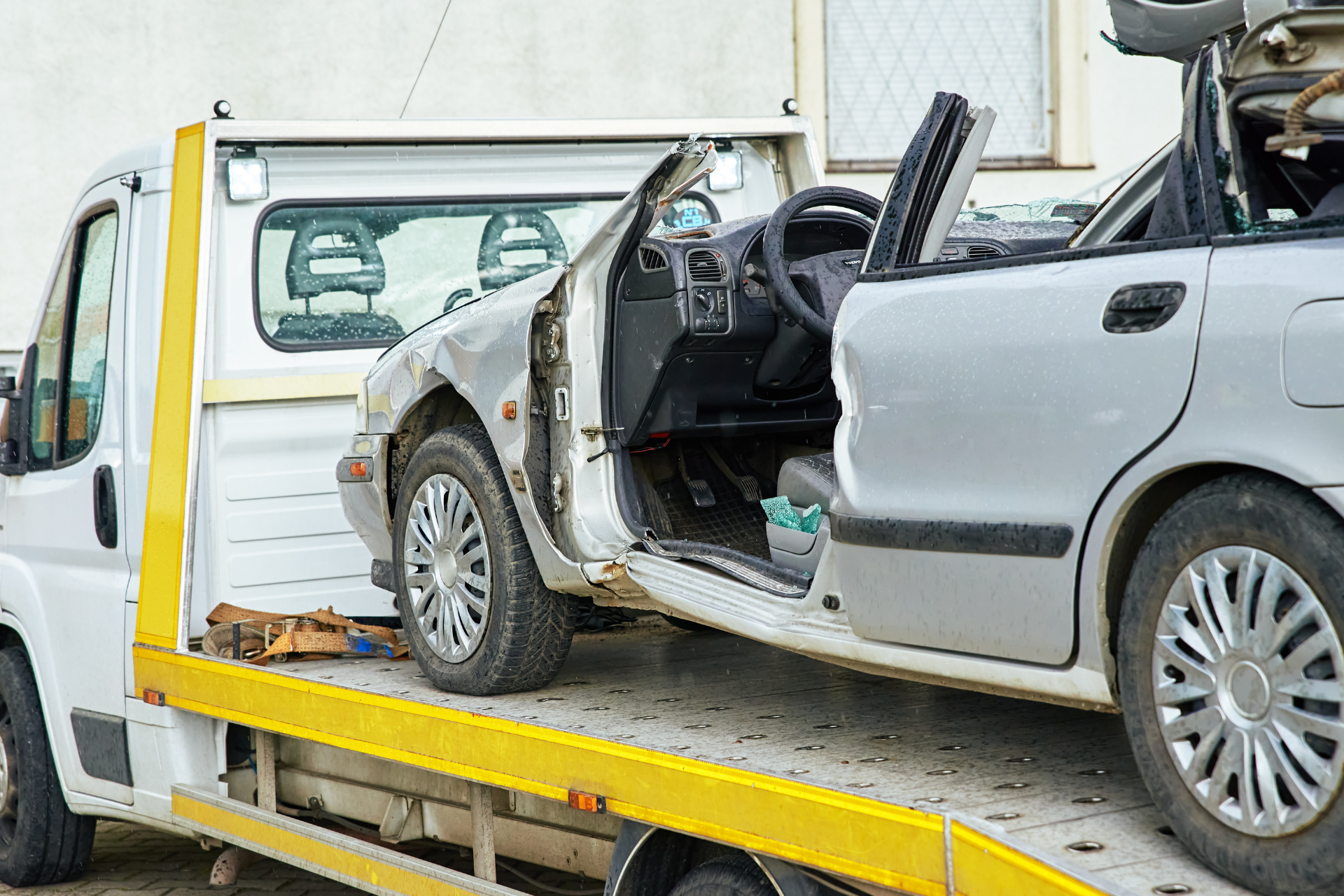 Vehicle Being Towed