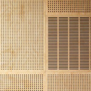 Acoustic plywood panels