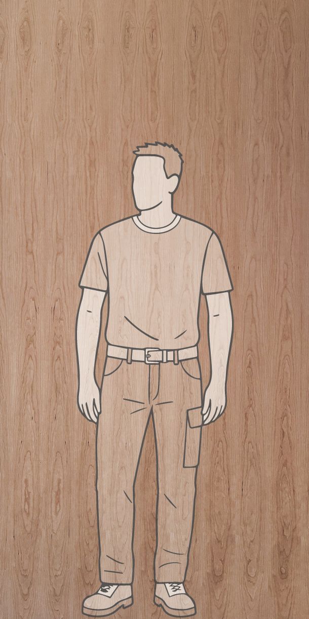 Cherry Veneered Plywood Full Size Panel