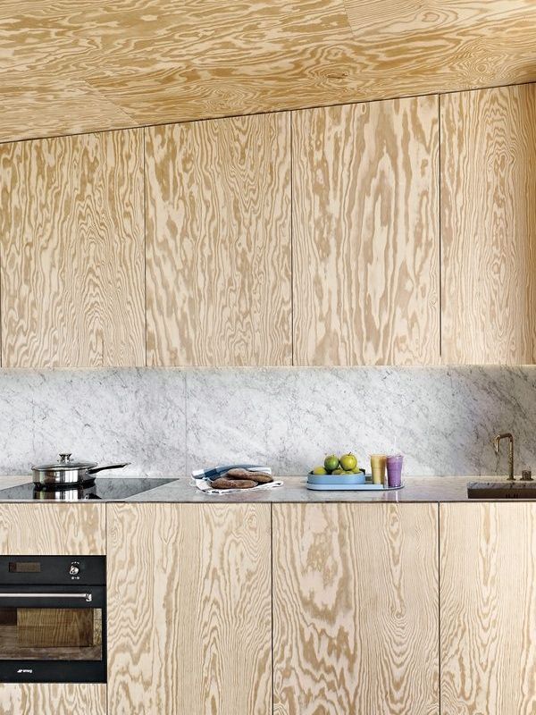 Pine Ply Kitchen cupboards