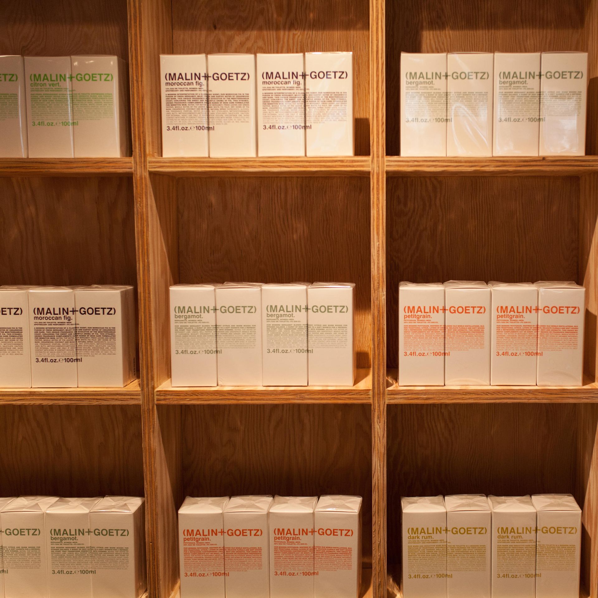 Douglas Fir Plywood Shelving in a retail space