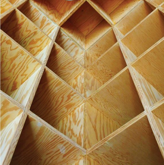 Lattice Shelves made from Douglas Fir Plywood