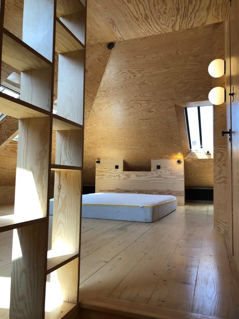 Pine Plywood Wall Lining and Bed Head