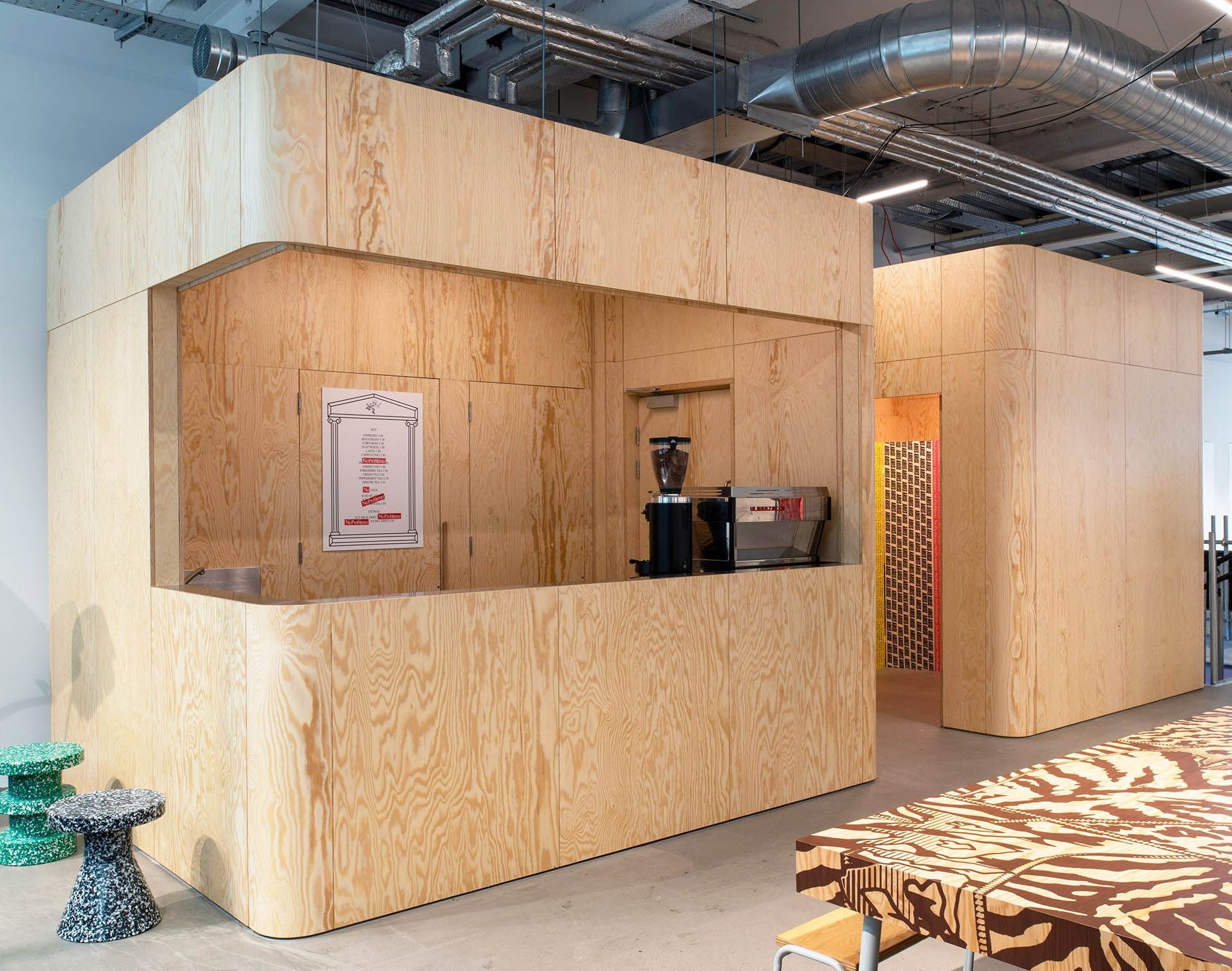 Pine Plywood used in retails hop fit out