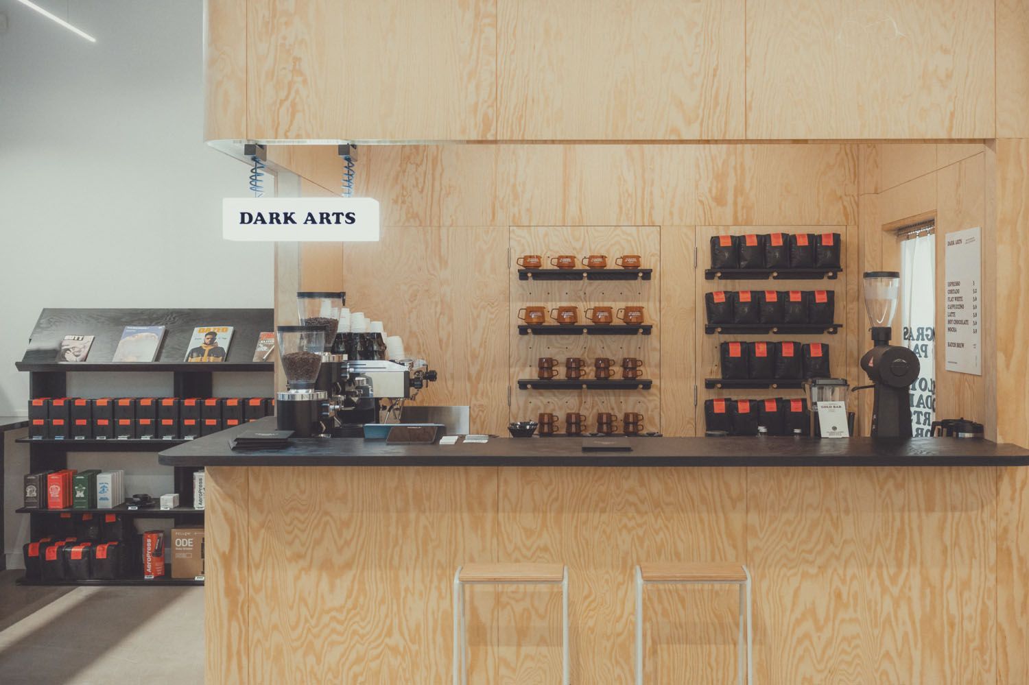 Rustic Pine Plywood for coffee shop