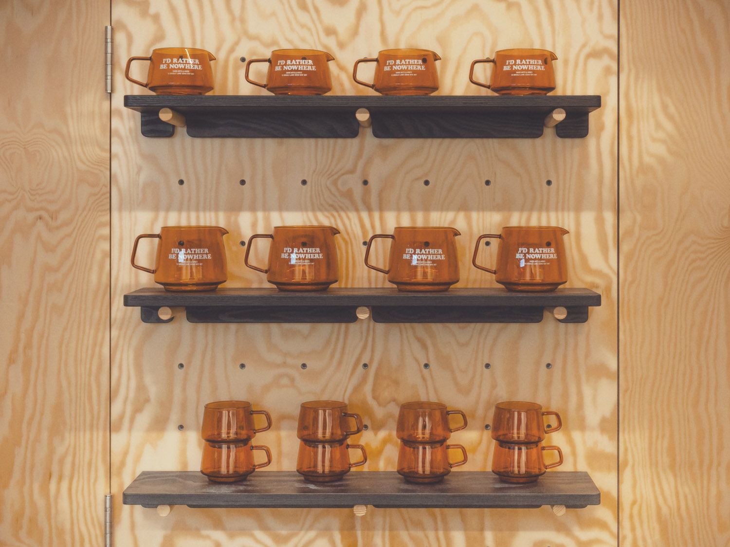 Rustic plywood for coffee shop fit-out