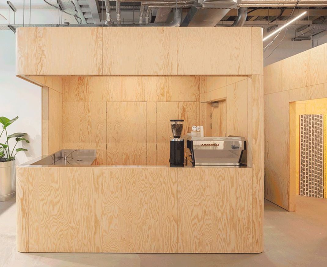 Decorative Plywood Shop Counter