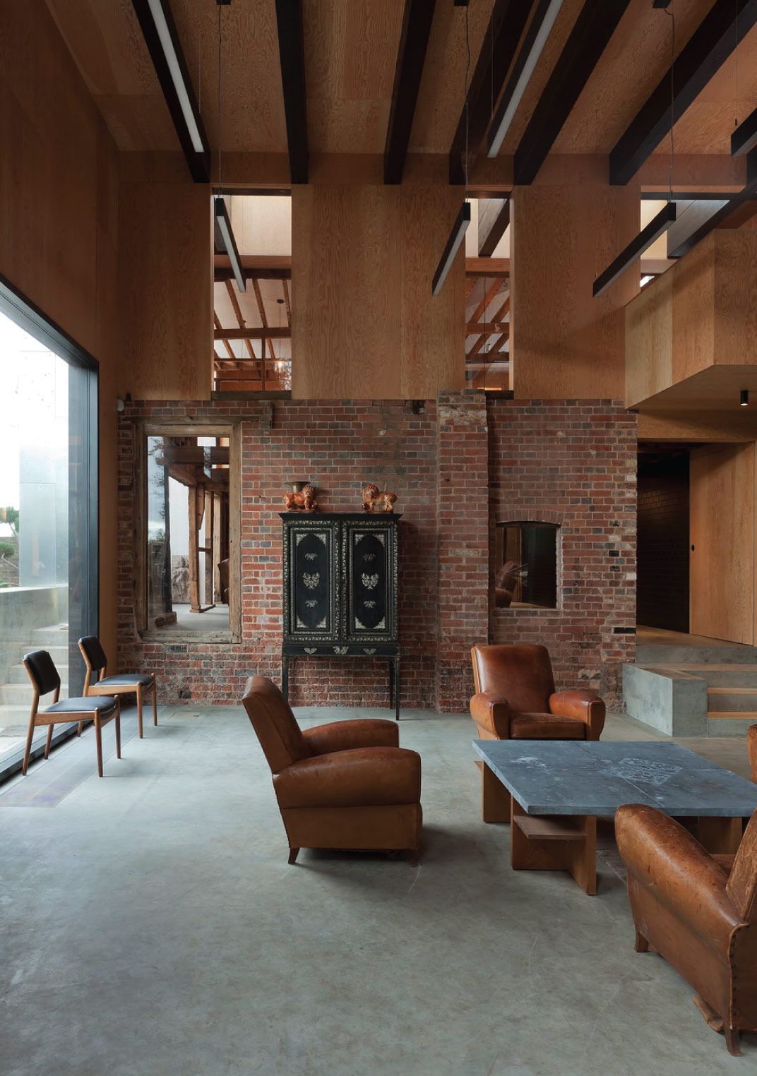 Douglas Fir plywood for room wall lining