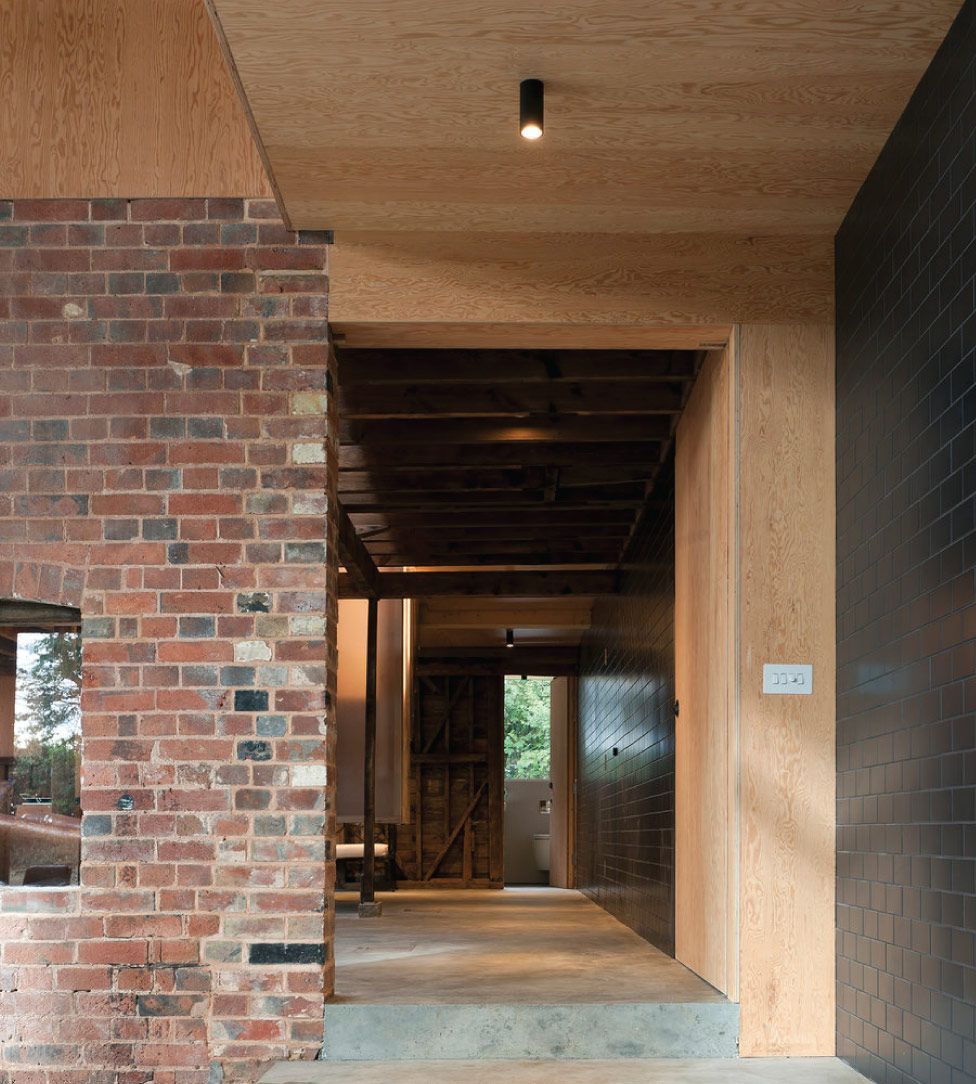 Wall lining using Douglas Fir Plywood panels