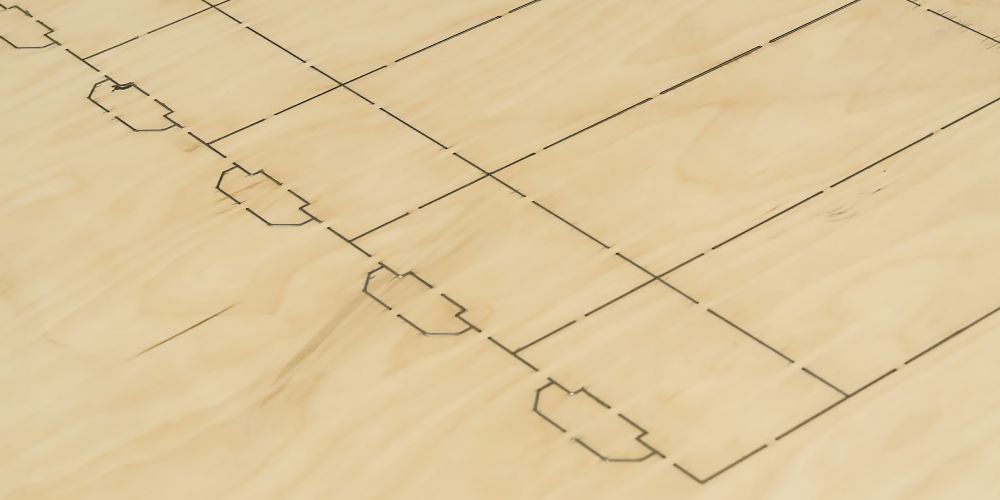 Laser Cut Plywood Die Board