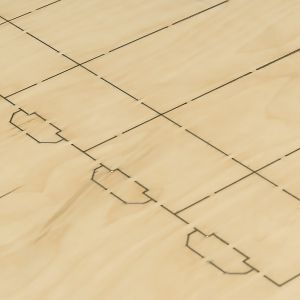 Die making laser birch plywood