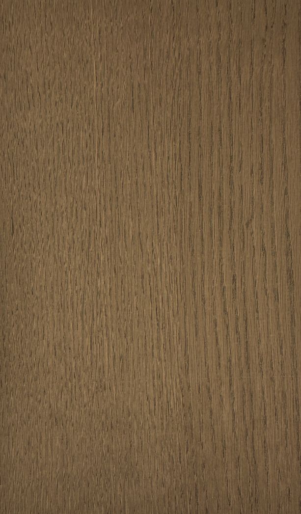 Brown stained oak veneer on plywood
