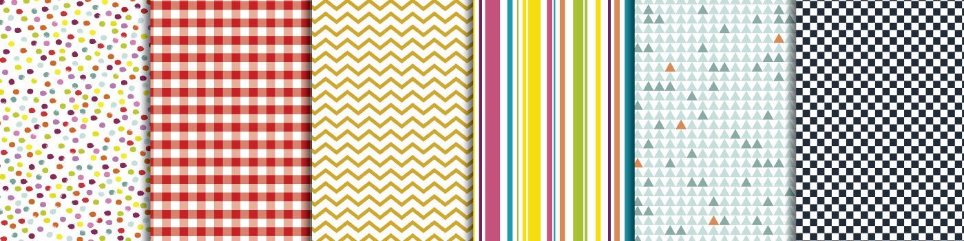 brightly coloured patterned laminated ply
